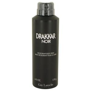 PACK OF TWO Drakkar Noir by Guy Laroche Deodorant Body Spray 6 oz